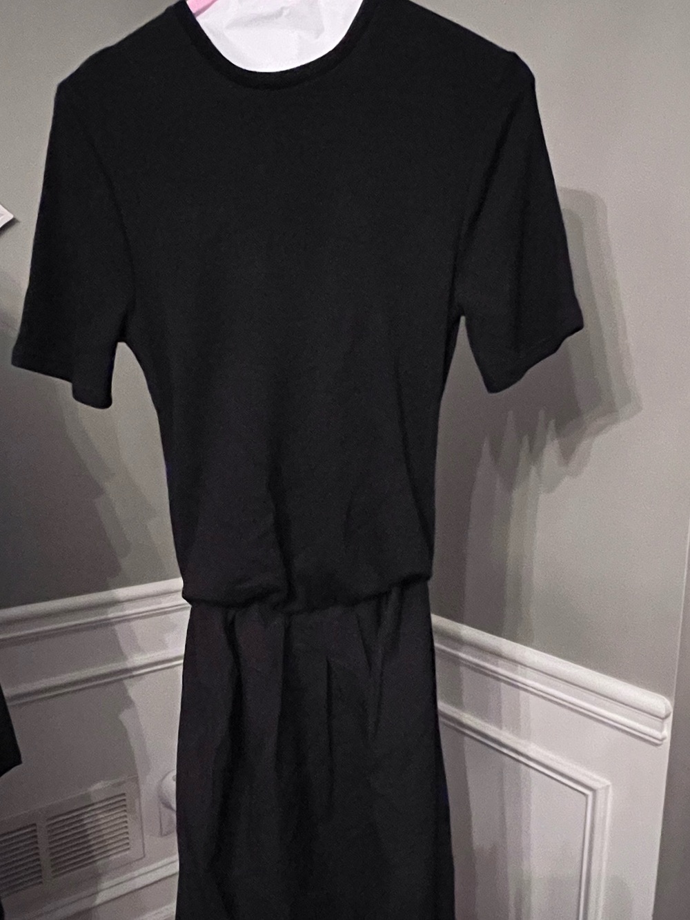 Zara Black Short-Sleeve Knit Dress - Picture 5 of 6